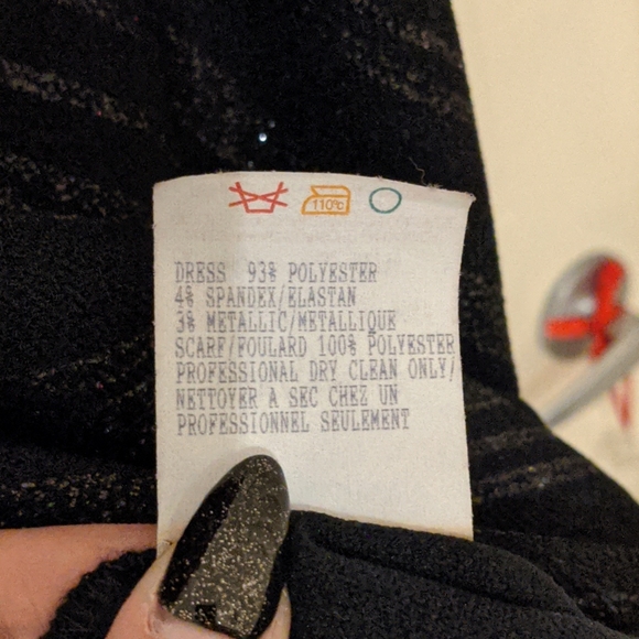 GUC black asymmetrical dress - Picture 3 of 9